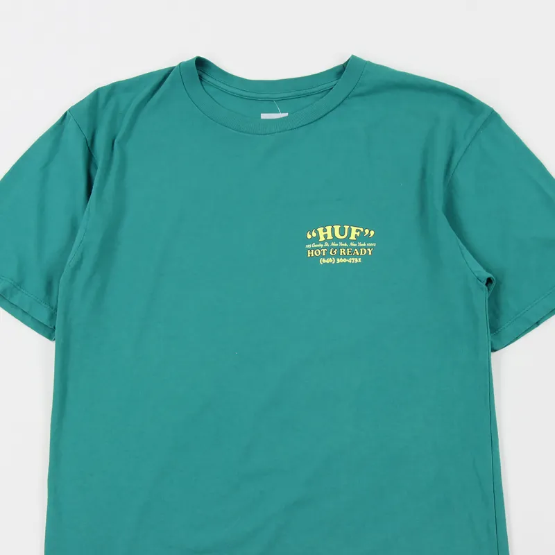 Huf Hot And Ready T Shirt Deep Jungle-2