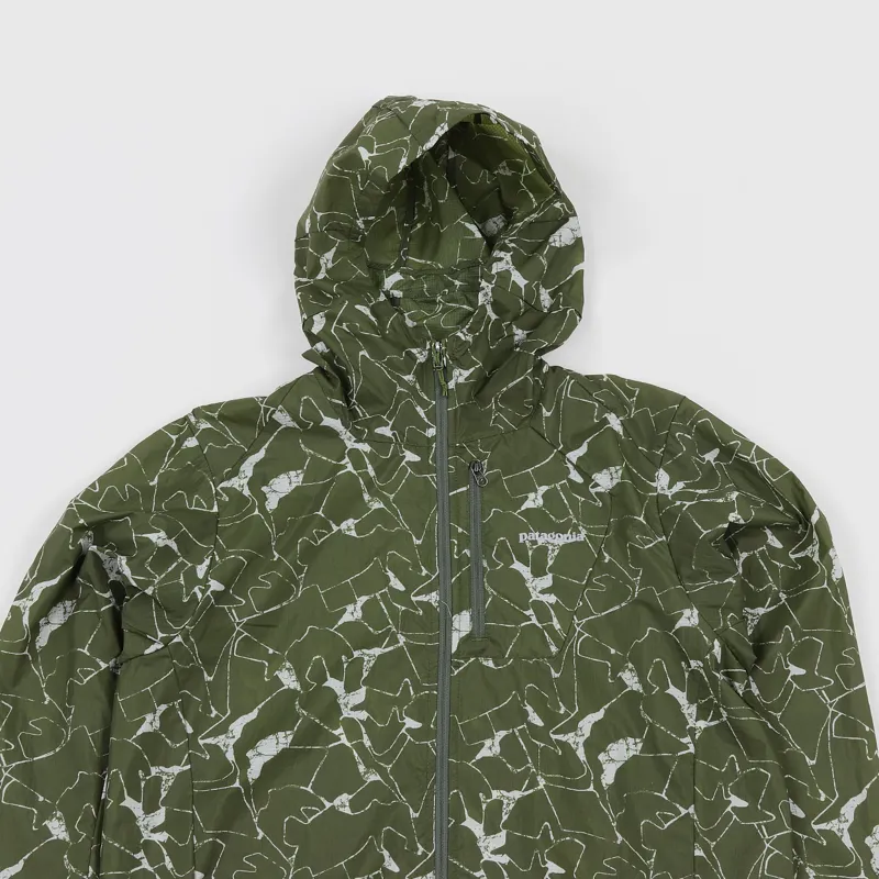 Patagonia Houdini Print Jacket Rock Jigsaw Sprouted Green-1