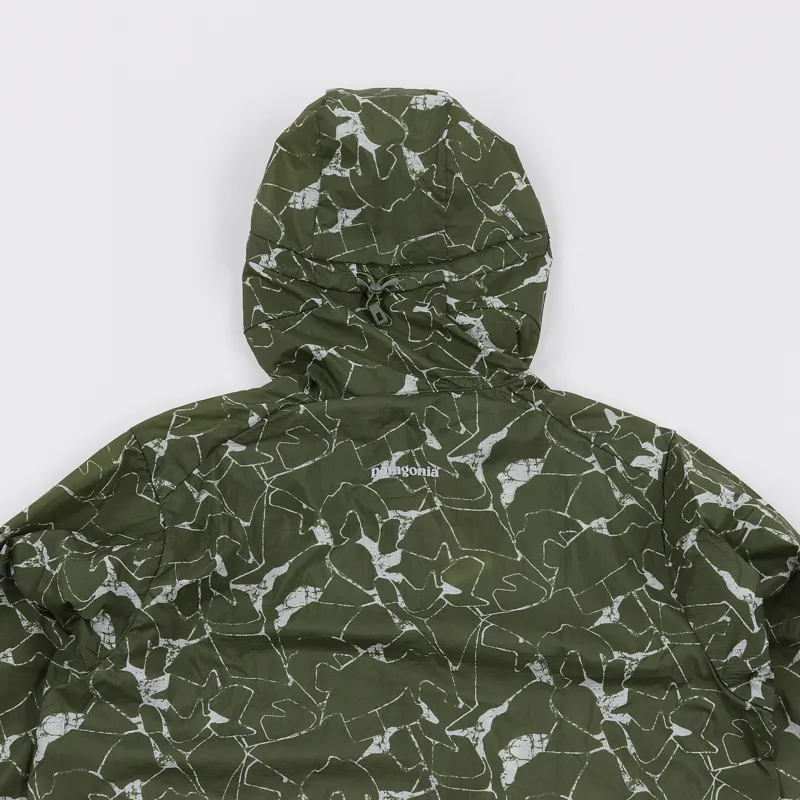 Patagonia Houdini Print Jacket Rock Jigsaw Sprouted Green-5