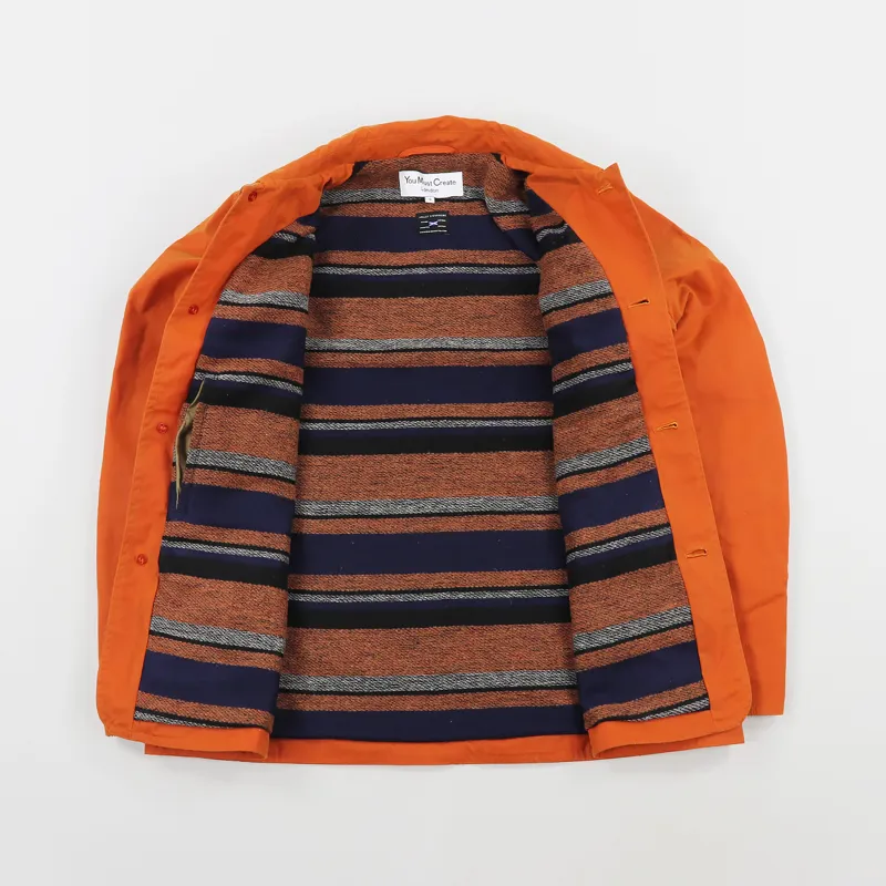 You Must Create House Waxed Coat Orange-3