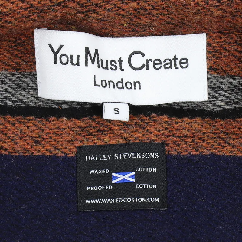 You Must Create House Waxed Coat Orange-5