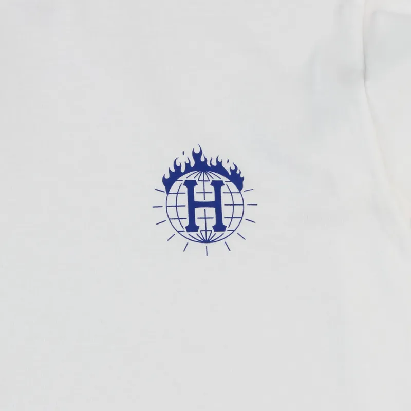 Huf x Thrasher TDS Long Sleeve T Shirt White-1