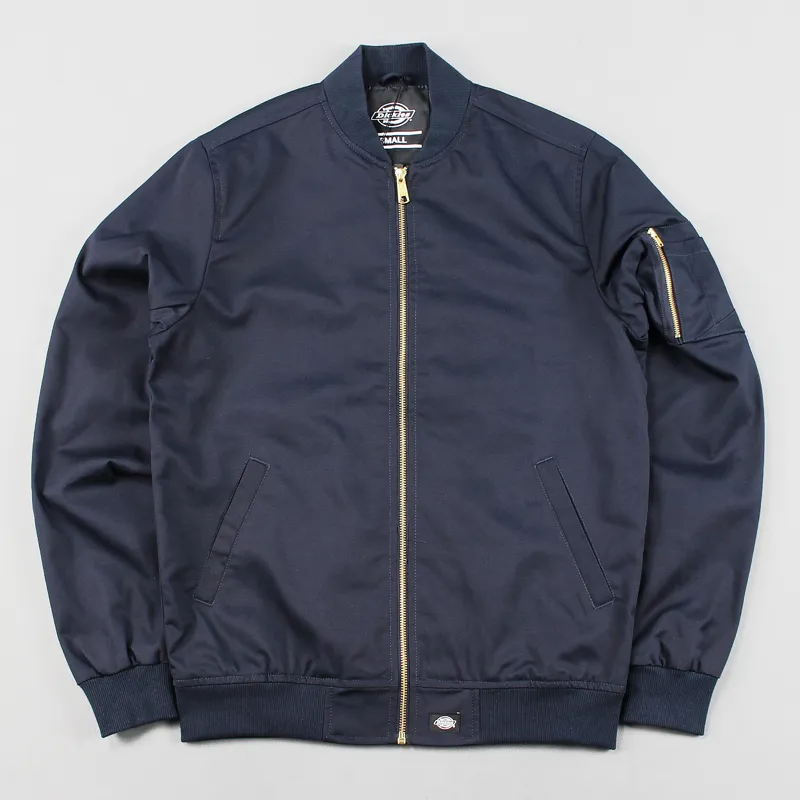 Dickies navy blue mens bomber jacket