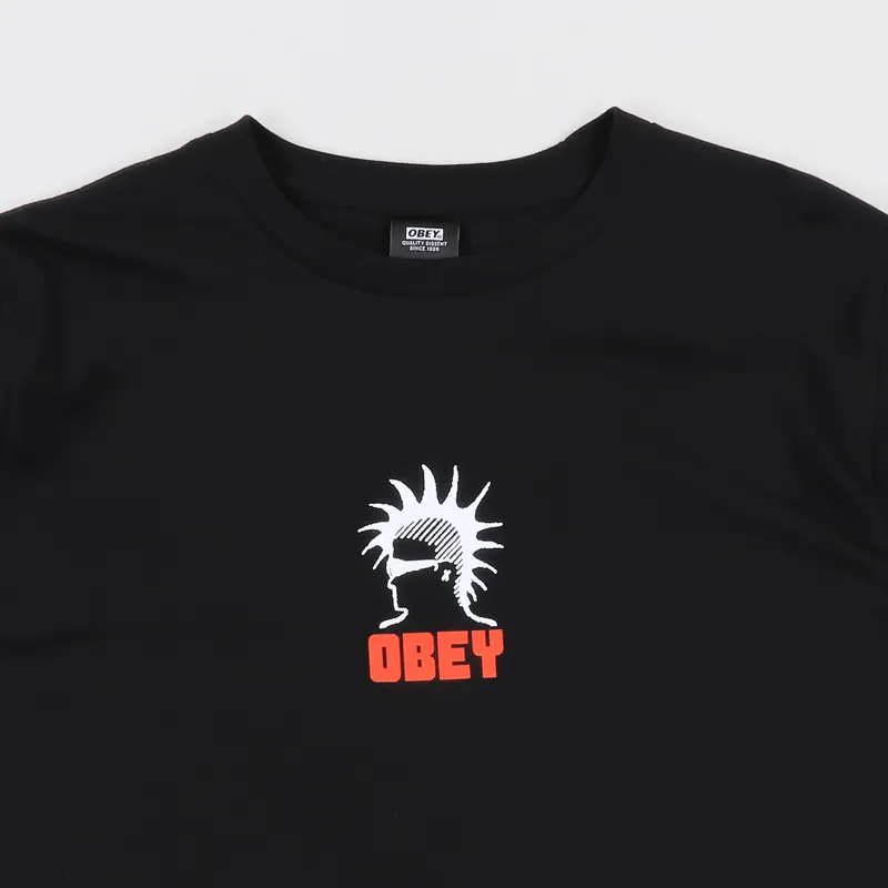 Obey Heavy Duty Creeps T Shirt Black-2