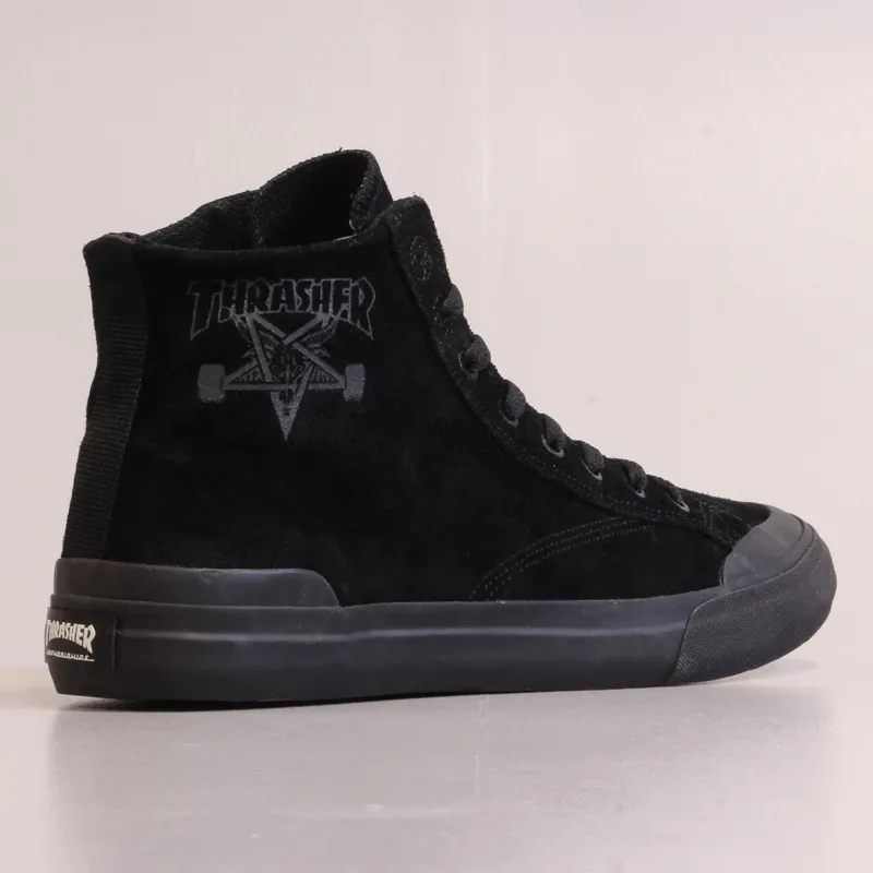 Huf x Thrasher Classic Hi Shoes Black-5