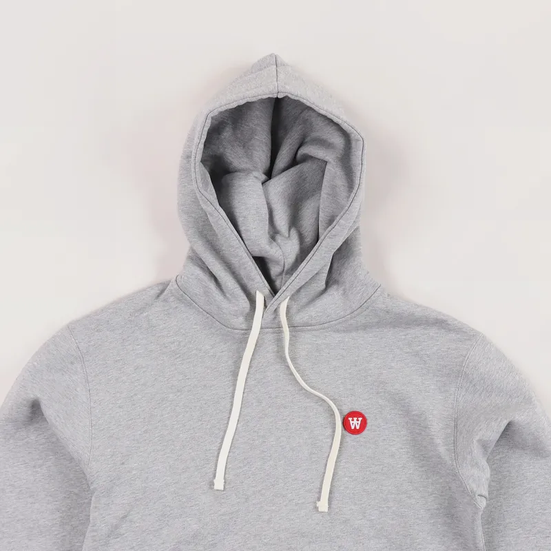 Wood Wood Ian Hoodie Grey Melange-1