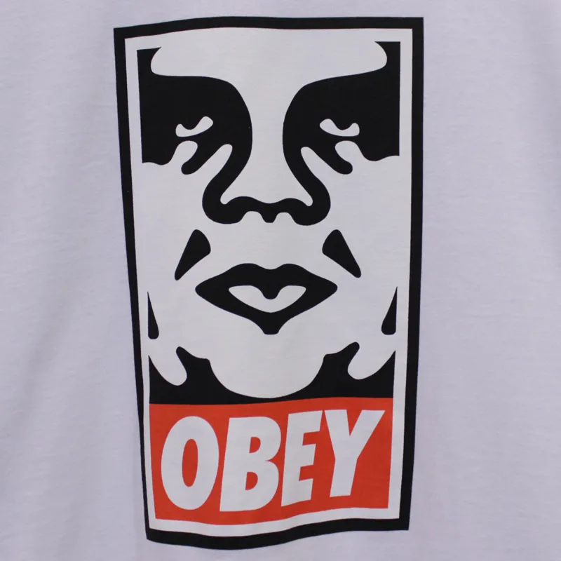 Obey Icon Face T Shirt - White-1