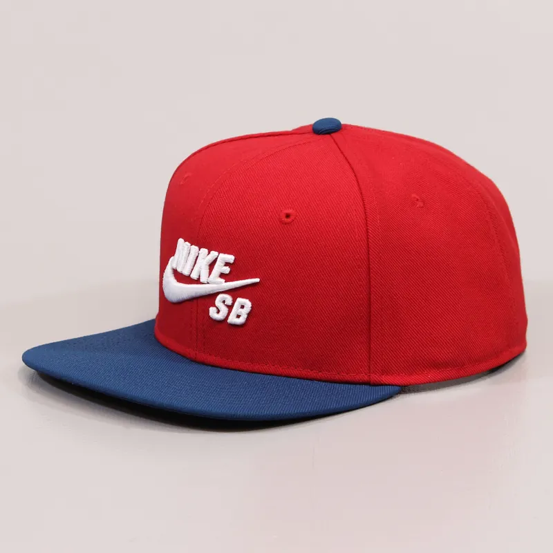 Nike SB Mens Icon Pro Snapback Spring Cap Red Blue White