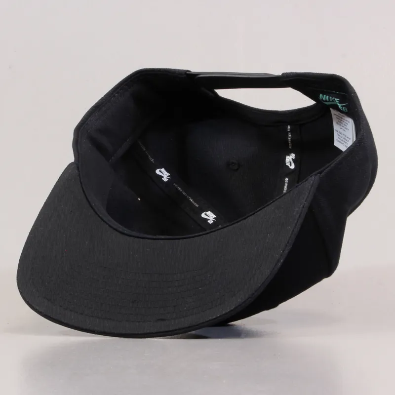 nike sb aerobill pro black mens snapback hat