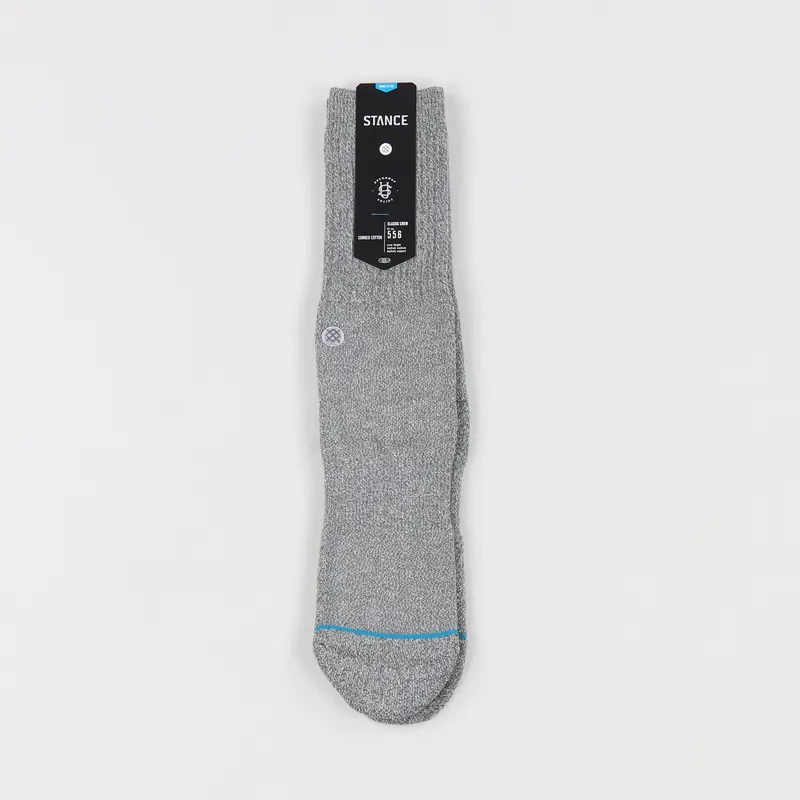 Stance Icon Classic Crew Socks Grey Heather