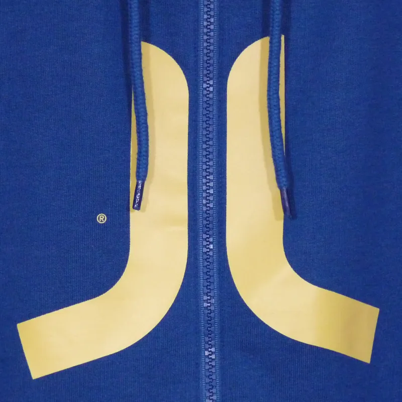 Wesc Icon Zip Hooded Sweat Shirt - True Blue-1
