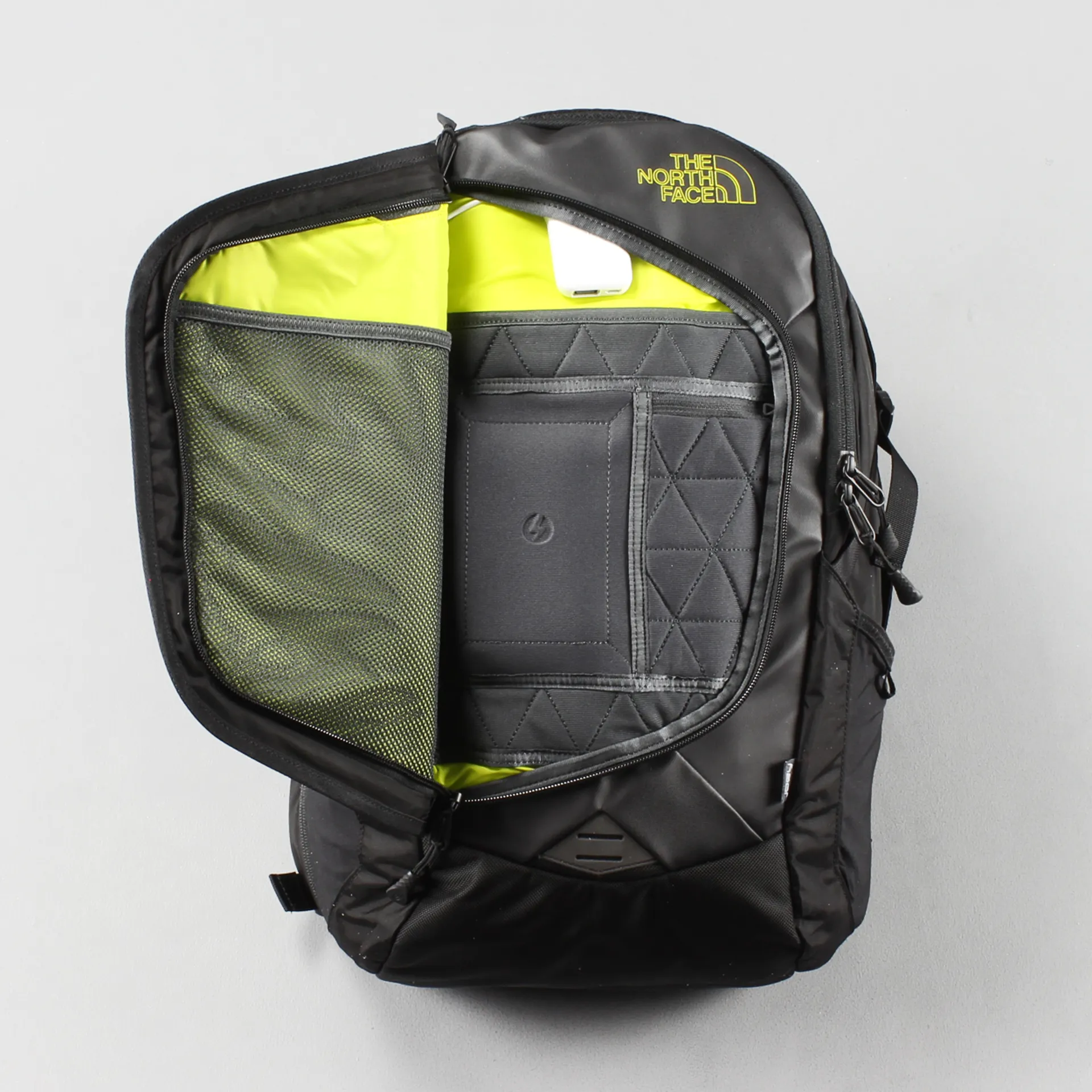 north face backpack with charger Bag The North Face Inductor Charged The North Face Inductor Charged Backpack  Phone Charger Black 31L