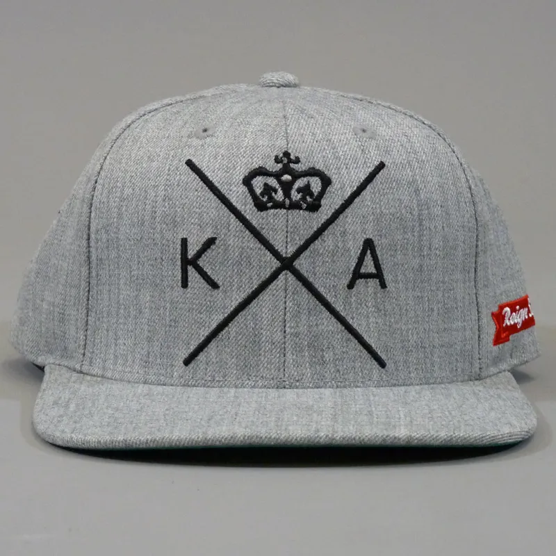 King Insignia Starter Snapback Cap - Grey-1