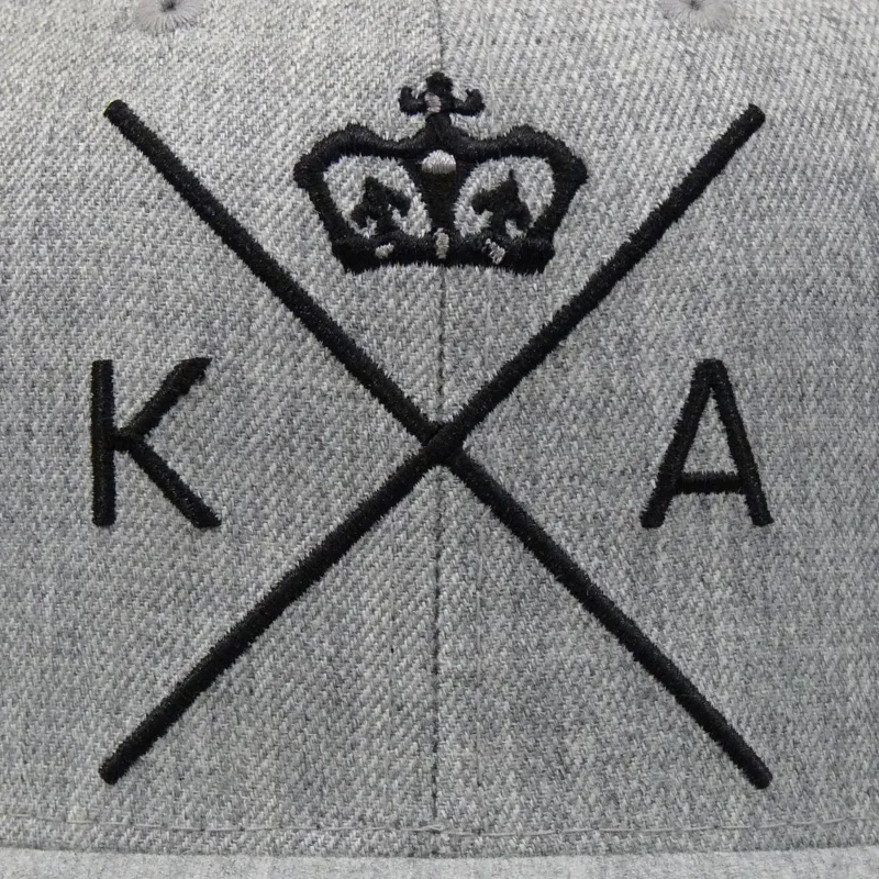 King Insignia Starter Snapback Cap - Grey-3