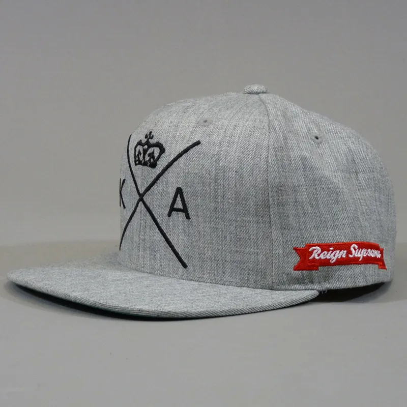 King Insignia Starter Snapback Cap - Grey