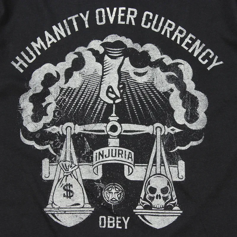 Obey Injuria Premium T-Shirt Black-1