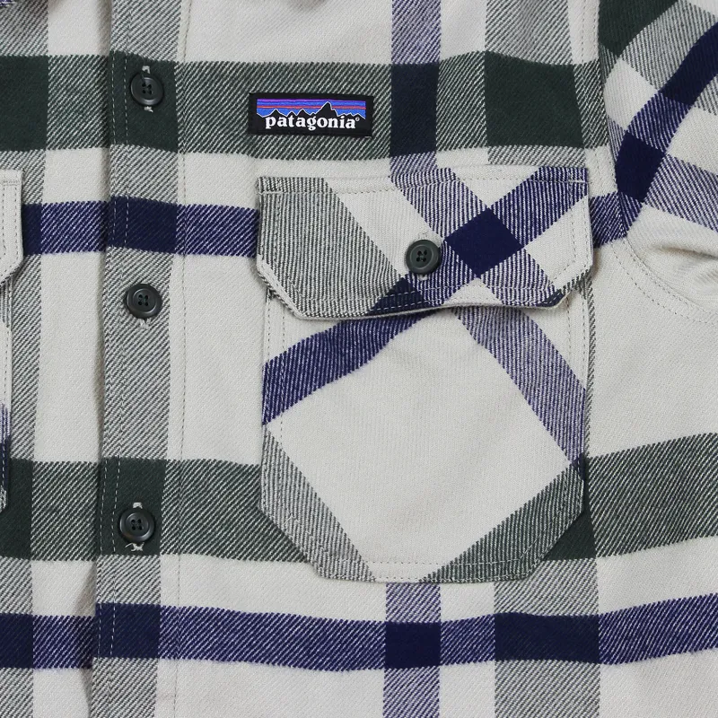Patagonia Insulated Fjord Flannel Jacket Comstock Stone-1