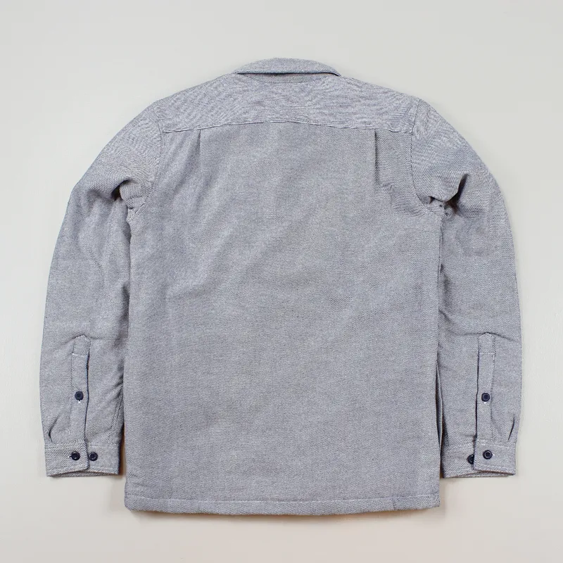 Patagonia Insulated Fjord Flannel Jacket Fancy Chambray Classic Navy-3