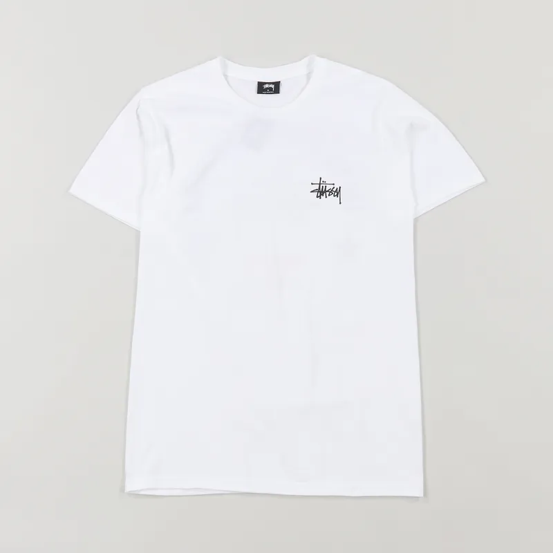 Stussy Mens International Arc Short Sleeve Cotton T Shirt White