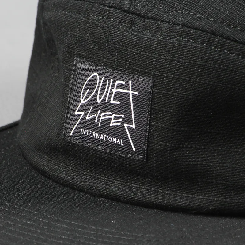 The Quiet Life International Five Panel Cap Black-1