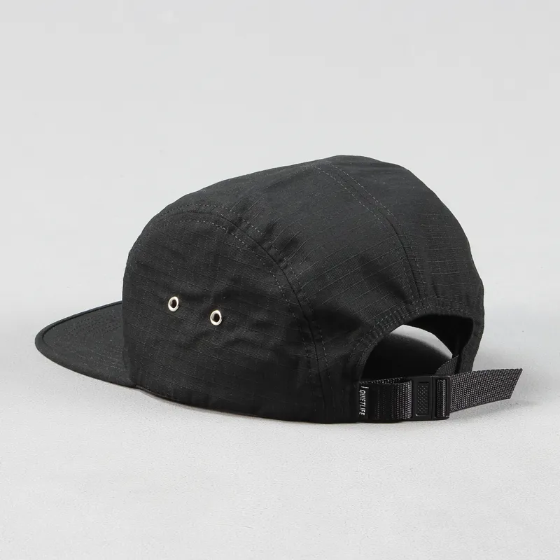 The Quiet Life International Five Panel Cap Black-2