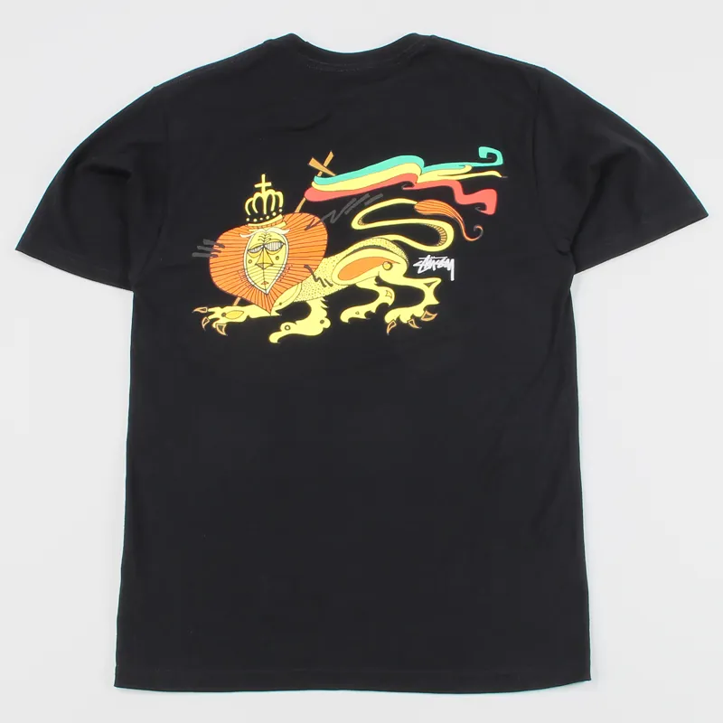 Stussy Irie Lion T Shirt Black-2