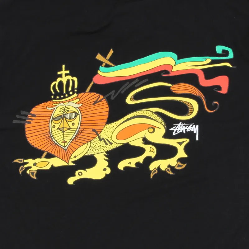 Stussy Irie Lion T Shirt Black-3