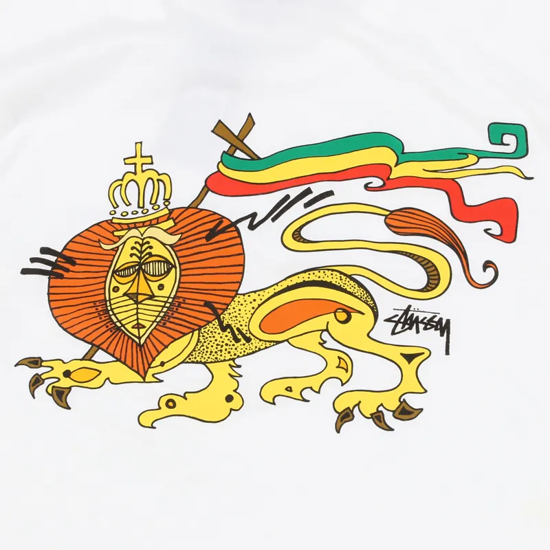 Stussy Irie Lion T Shirt White-3
