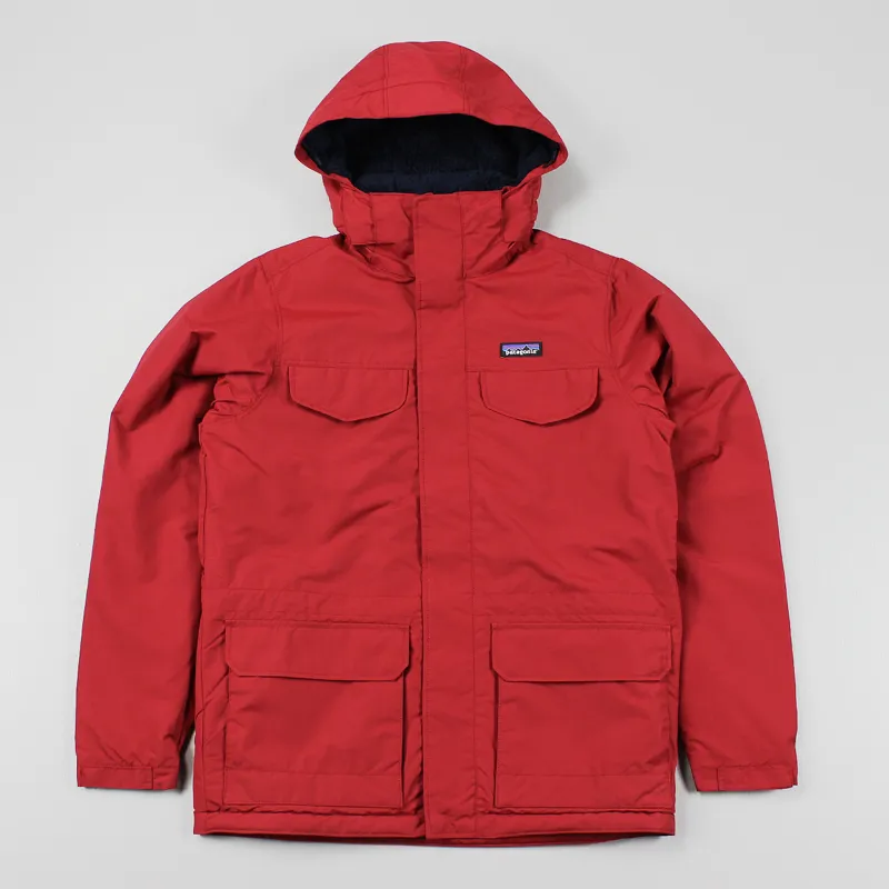 Patagonia Outdoor Mens Isthmus Parka Jacket Coat Classic Red