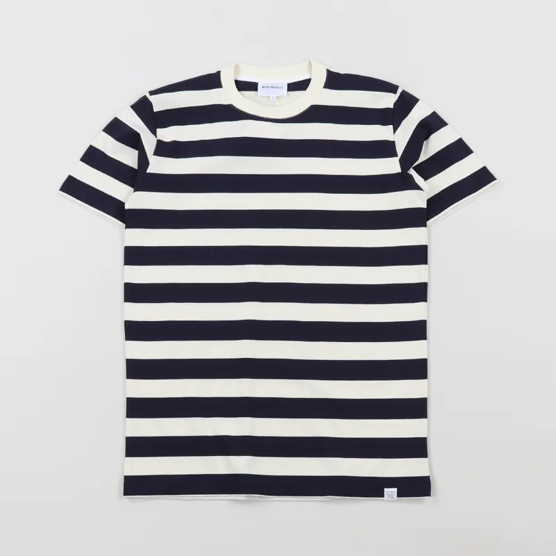 Norse Projects James Rugby Stripe T Shirt Navy