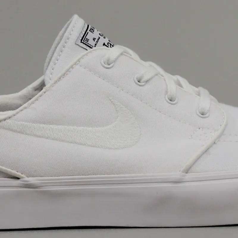 Nike SB Zoom Stefan Janoski Canvas Shoes White White-3