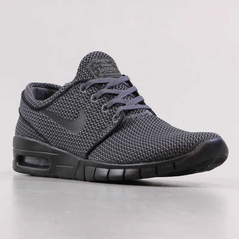 Nike Stefan Max Mesh Trainers Dark Grey Black