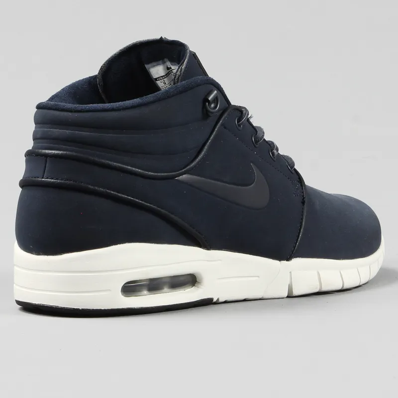 Nike SB Janoski Max Leather High Shoes Dark Obsidian