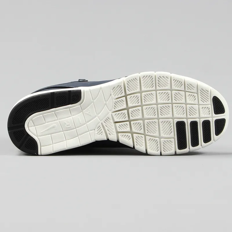 måske dump Glat Nike SB Janoski Max Leather High Top Shoes Dark Obsidian Blue