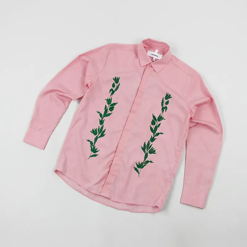 Soulland Jarreth Tencel Shirt Pink-1