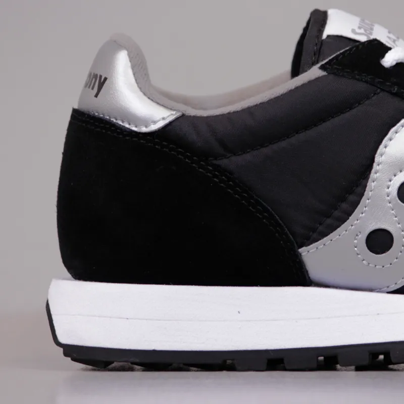 靴 Saucony JAZZ ORIGINAL BLACK/SILVER 24.0 Saucony Mens Jazz Original Shoes Running Trainers Black Silver