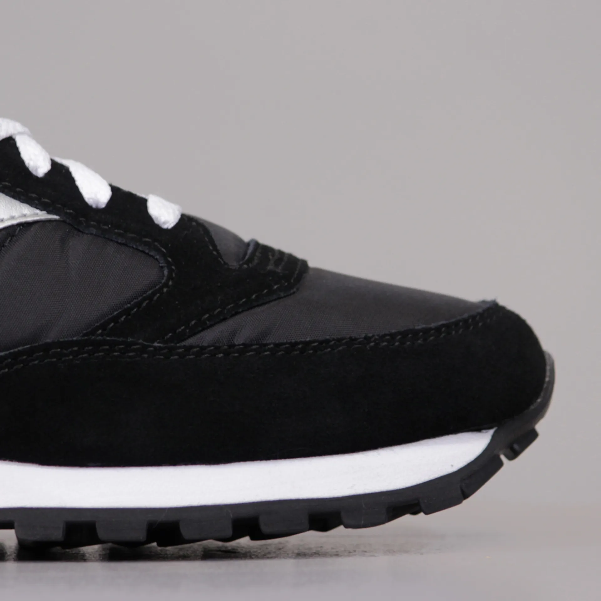 Saucony Mens Jazz Original Shoes Running Trainers Black Silver