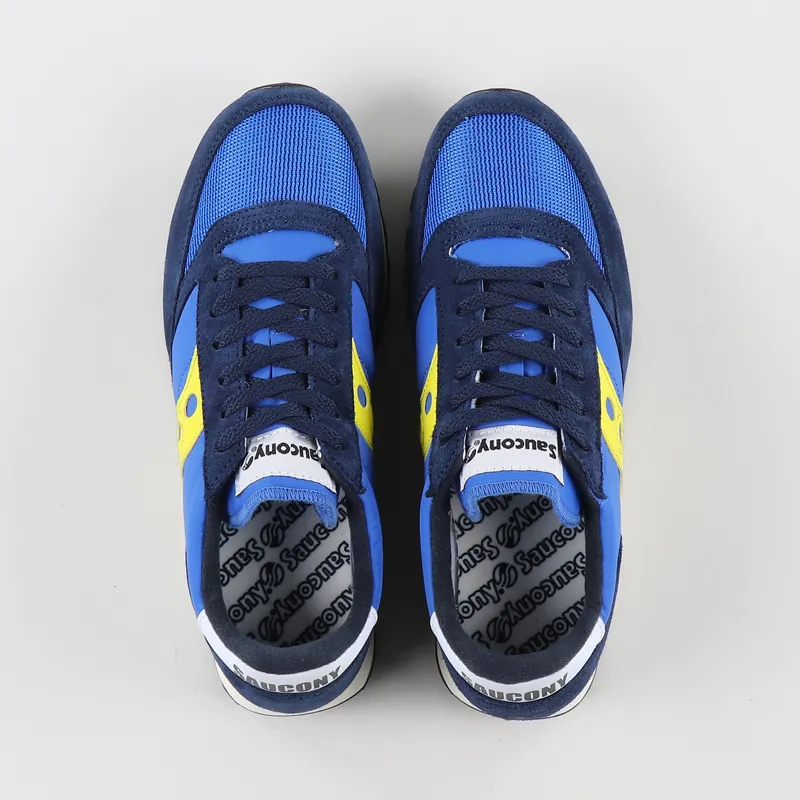 Saucony Jazz Original Vintage Shoes Blue Yellow-6