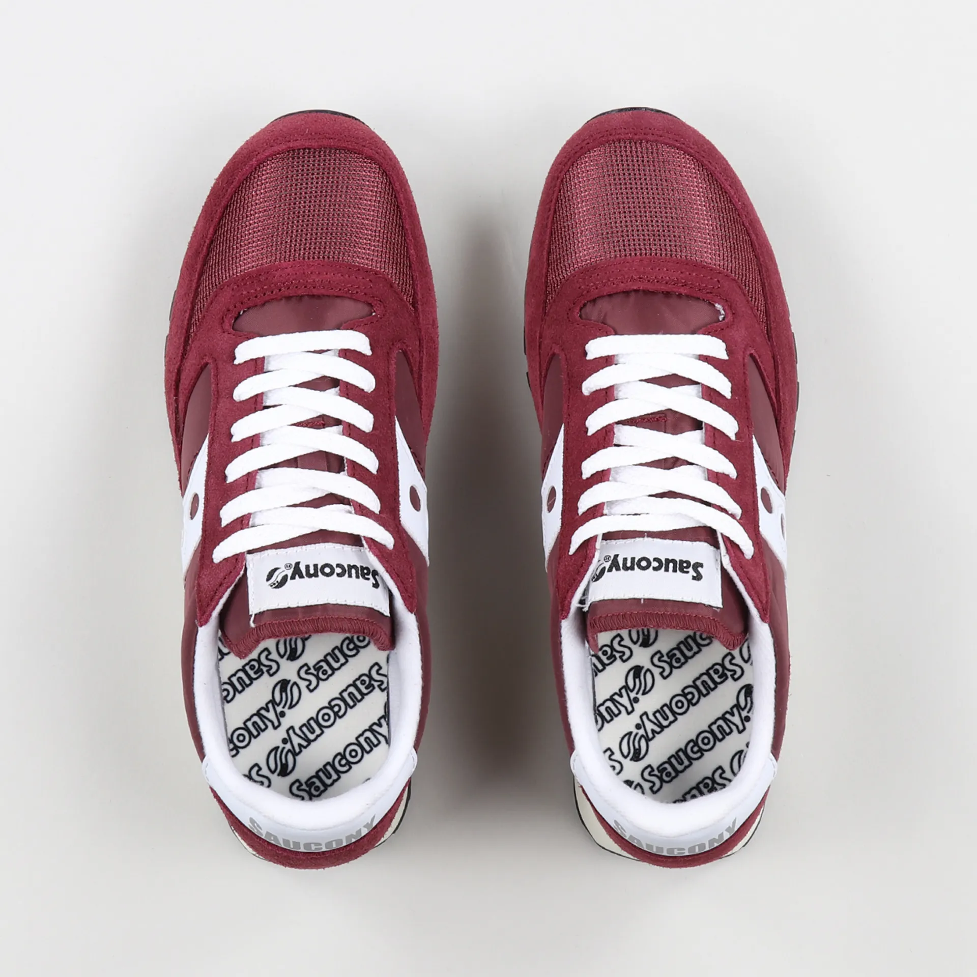 Saucony Running Shoes Jazz Original Vintage Trainers Red White