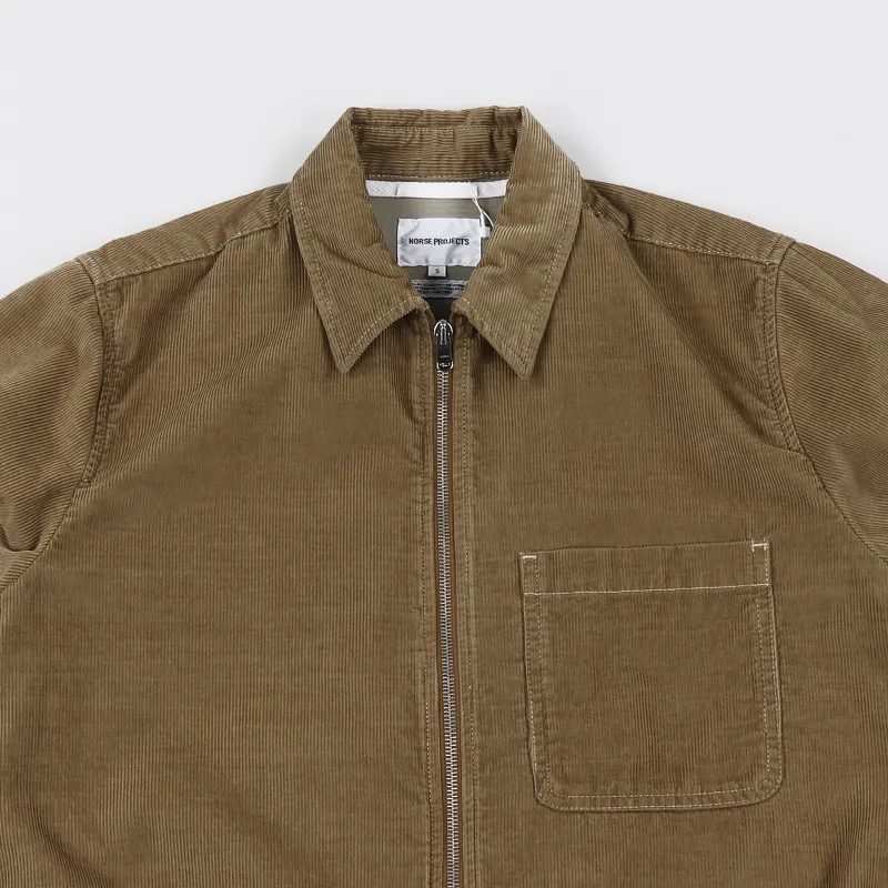 Norse Projects Jens Cord Jacket Camel-1