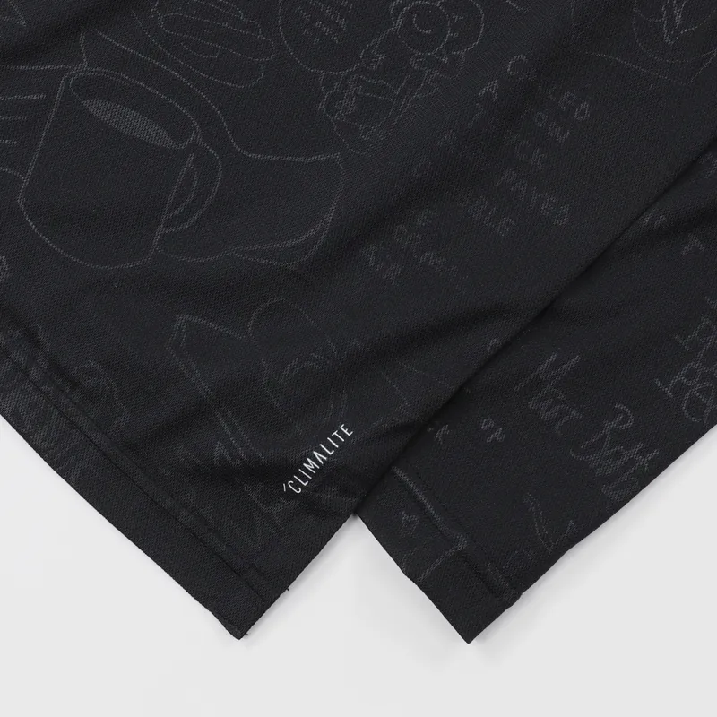 Adidas Skateboarding Johnson Sports Jersey Black White Solid Grey