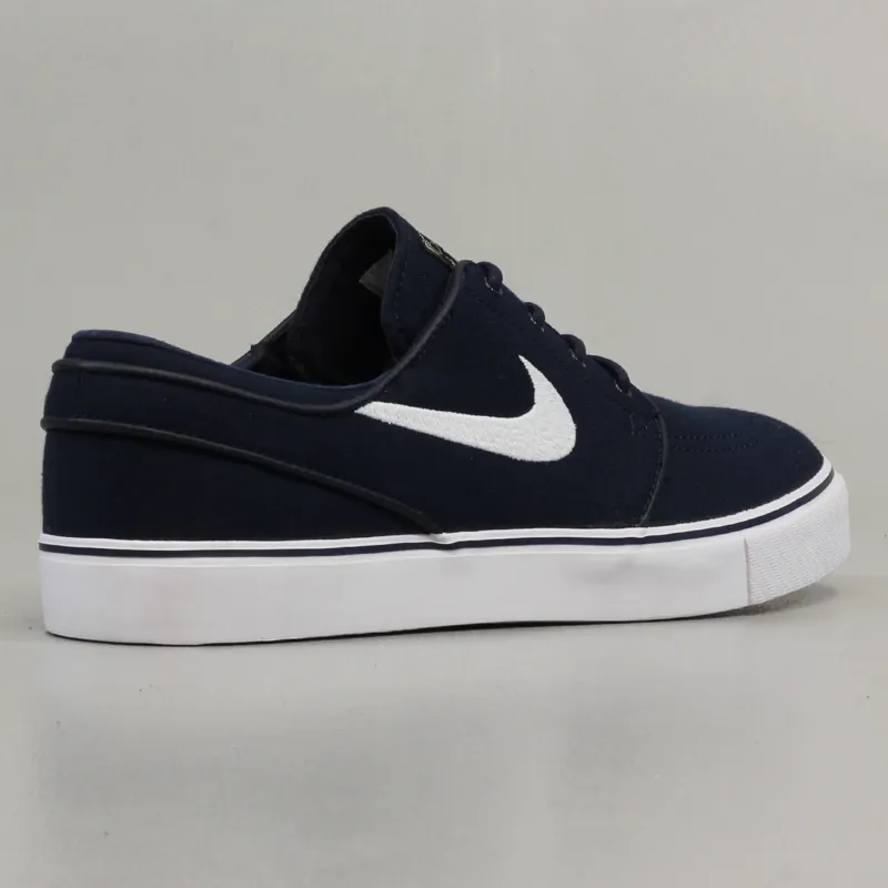 Nike SB Zoom Stefan Janoski Canvas Shoes Obsidian Blue White-6