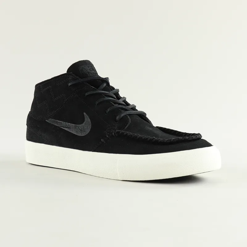 Nike SB Janoski Mid RM Crafted Shoes Black Pale Ivory-7