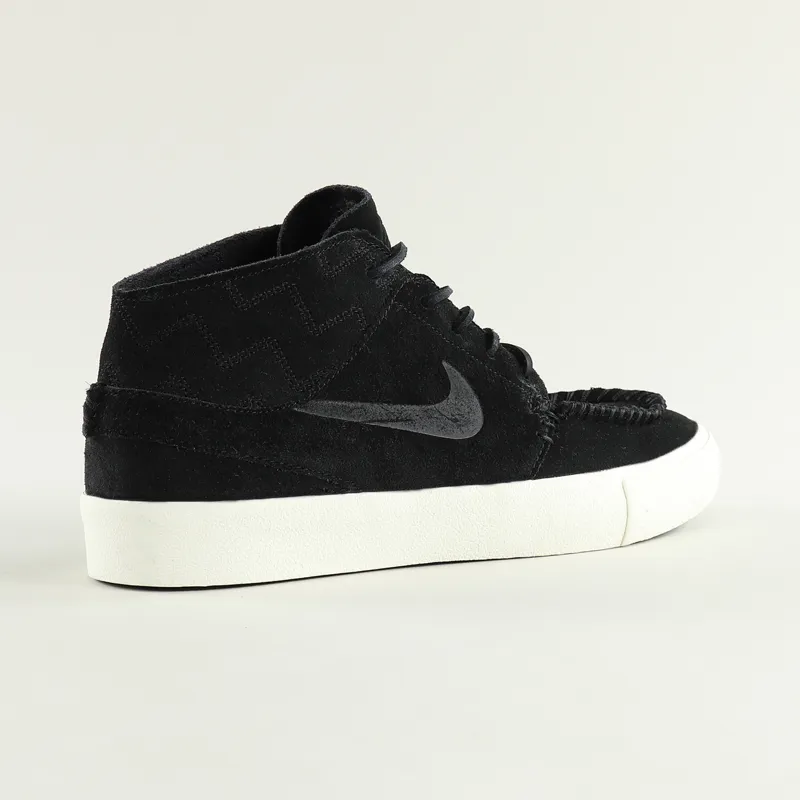 Nike SB Janoski Mid RM Crafted Shoes Black Pale Ivory-8