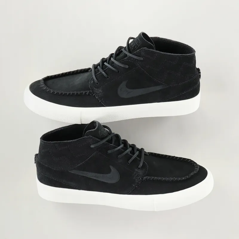 Nike SB Janoski Mid RM Crafted Shoes Black Pale Ivory-1