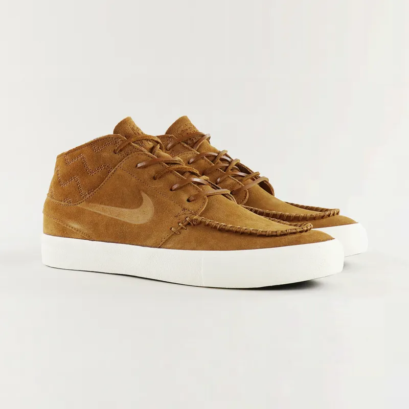 Nike SB Janoski Mid RM Crafted Shoes Light British Tan-3