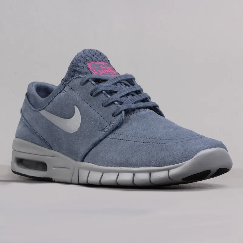 Nike SB Stefan Janoski Max L Shoes Blue Graphite Metallic Silver Pink-4