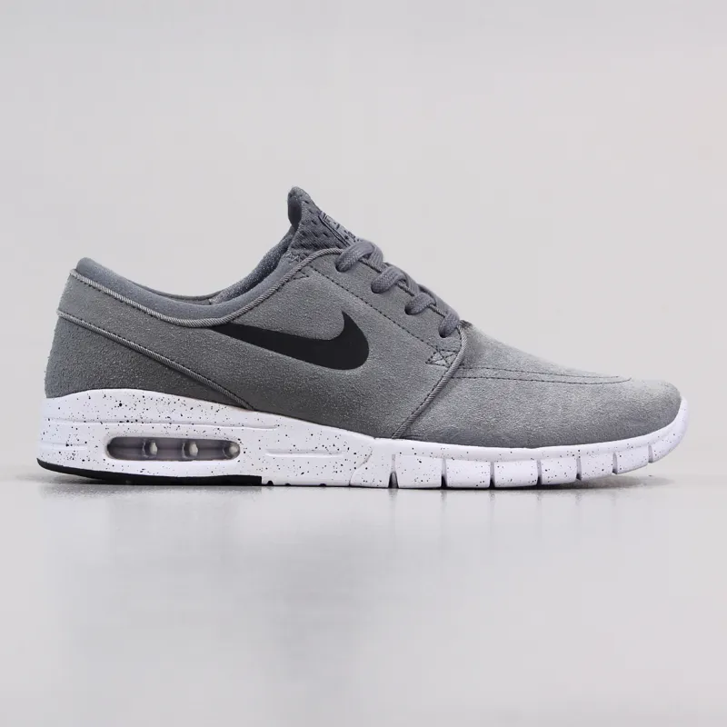 Nike SB Stefan Max L Suede Shoes Grey Black