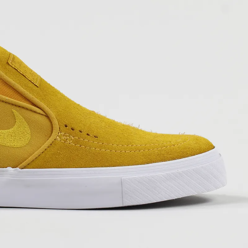 Disparidad textura Leonardoda Nike SB Mens Skate Zoom Stefan Janoski Slip Shoes Yellow Ochre