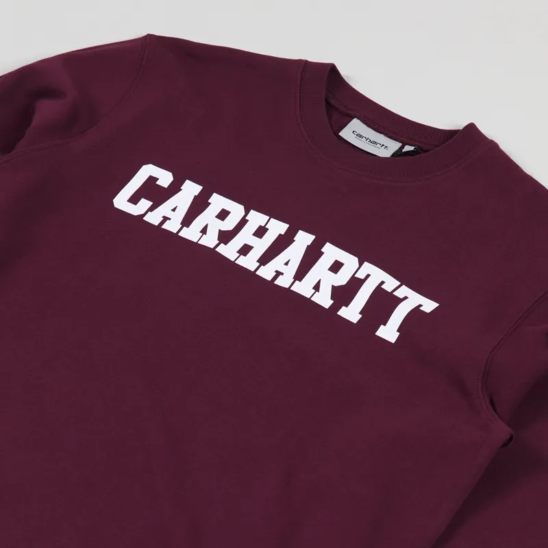 Carhartt WIP College Sweat Shiraz White-2
